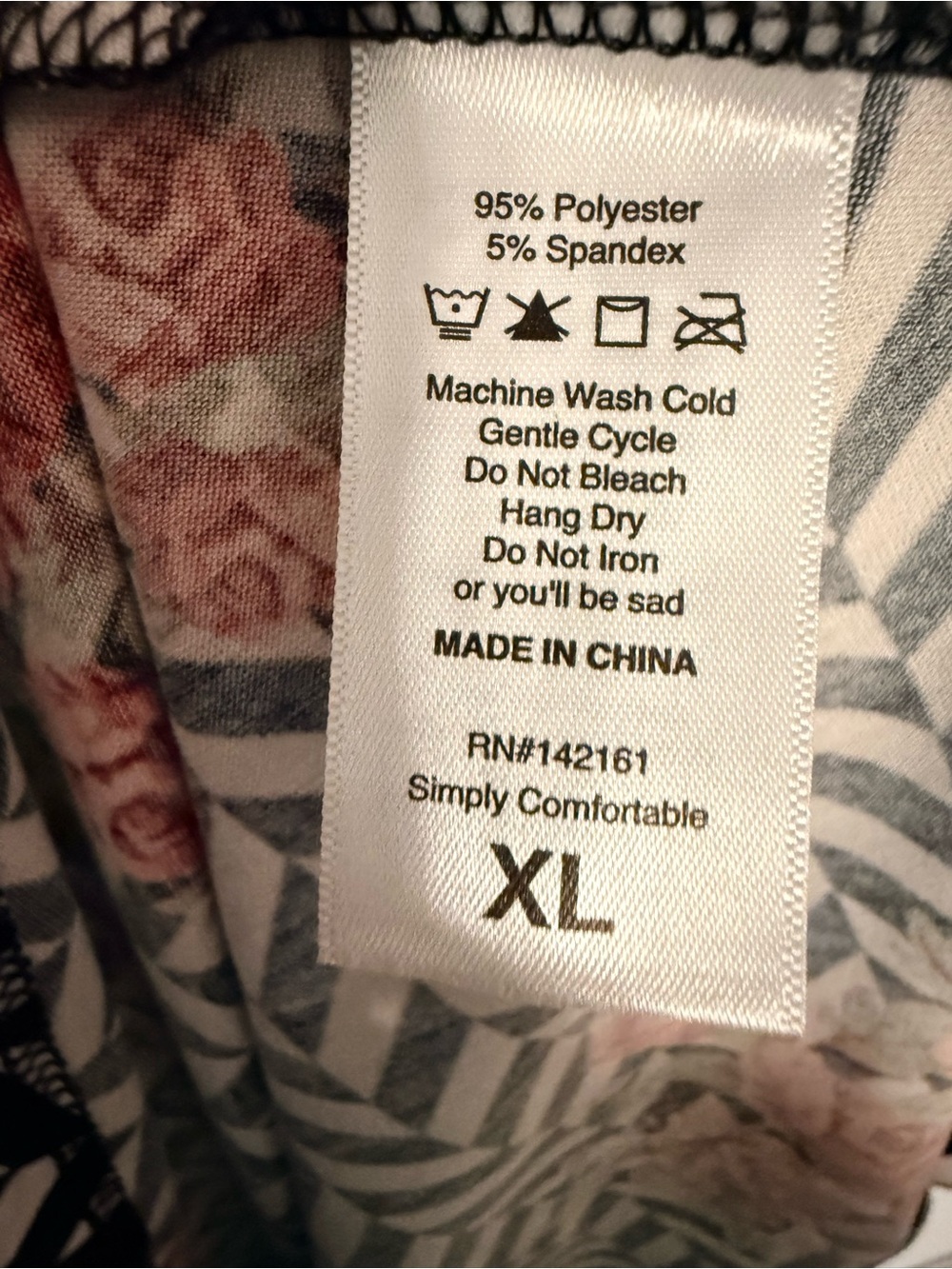 LuLaRoe Nicki Dress XL NWT Black White Chevron Floral Pocket Dress - Picture 4 of 5